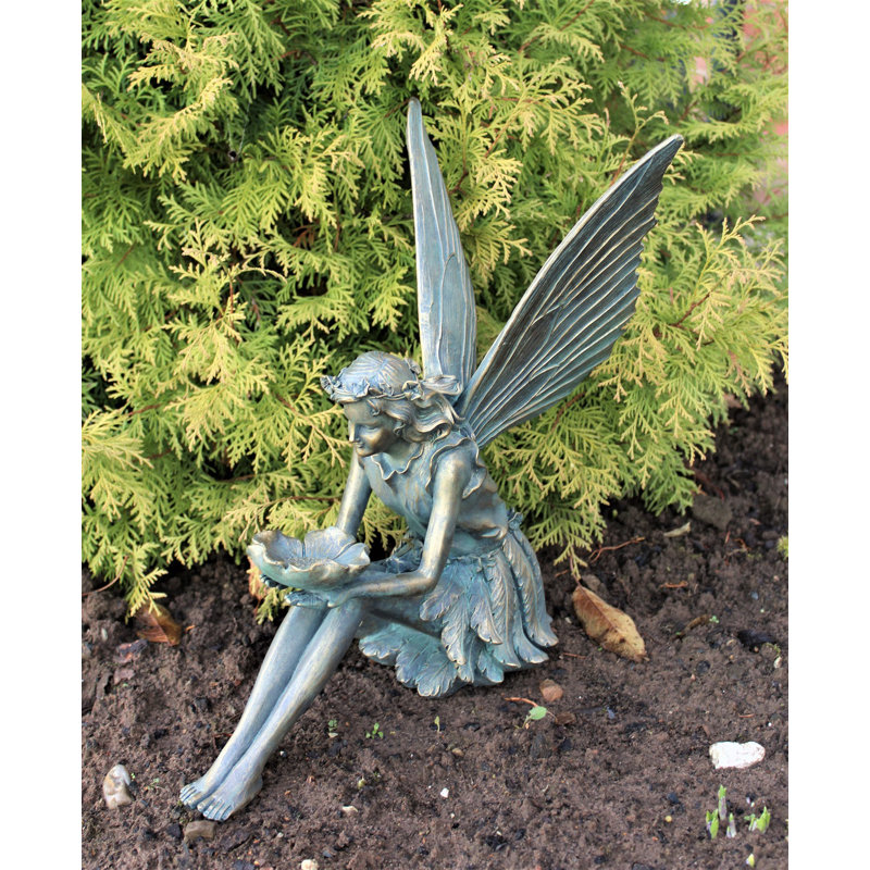 Sol 72 Outdoor Kalea Large Fairy Bronze Effect Statue & Reviews